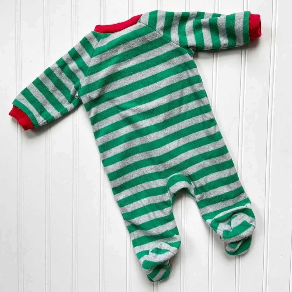•Carter’s• reindeer fleece footed onesie
